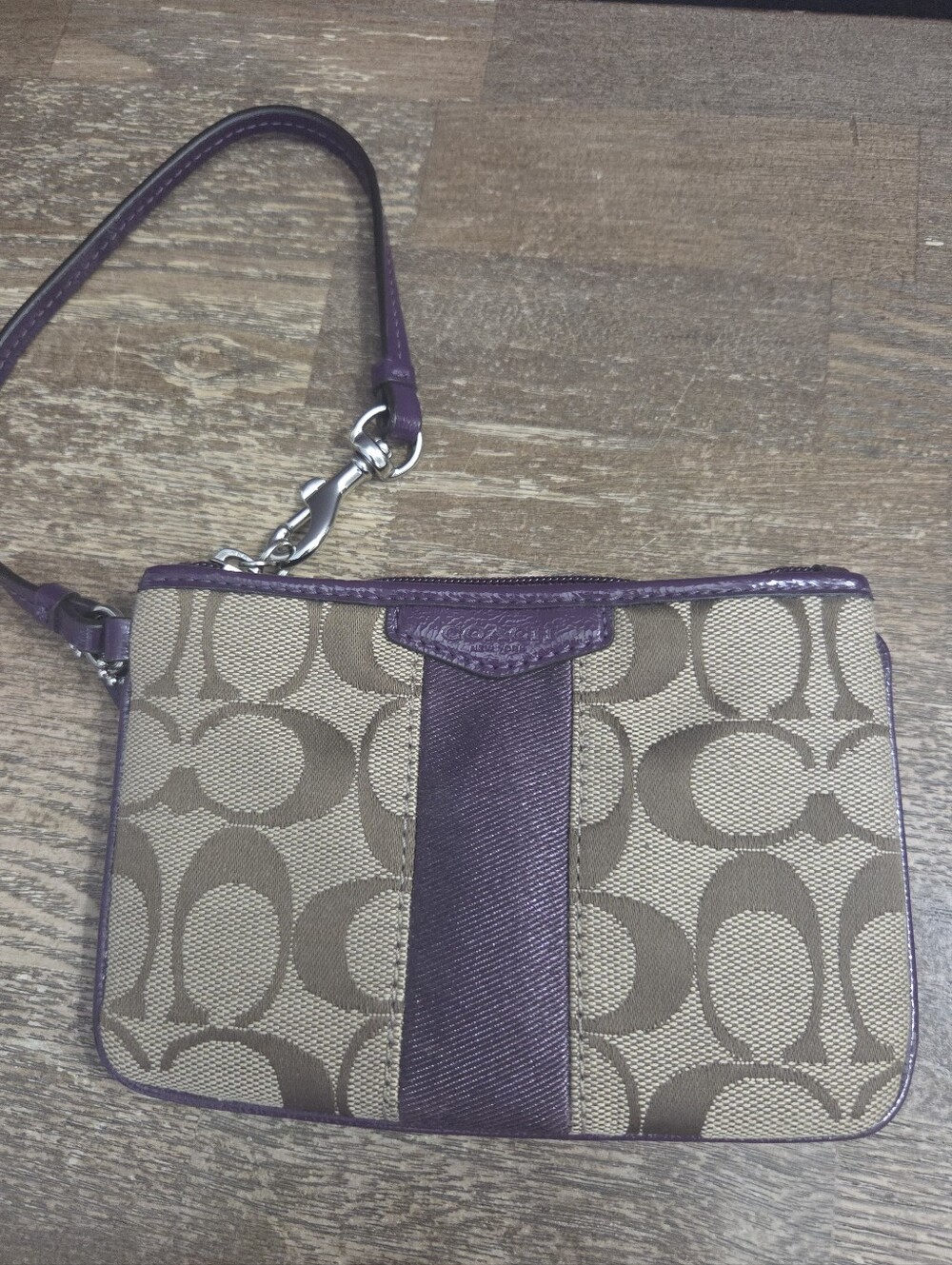 Coach Signature Wristlet